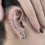 tattoo behind ear