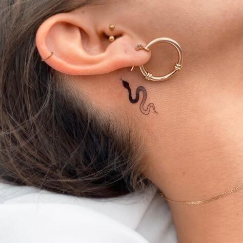 tattoo behind ear