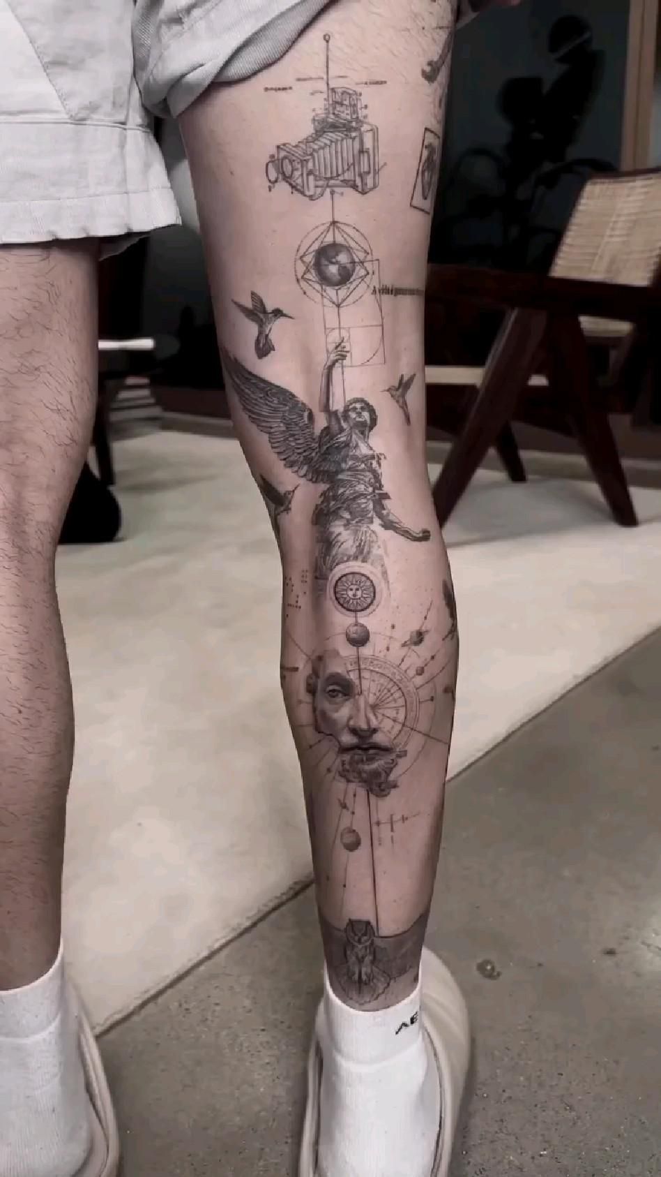 tattoo leg