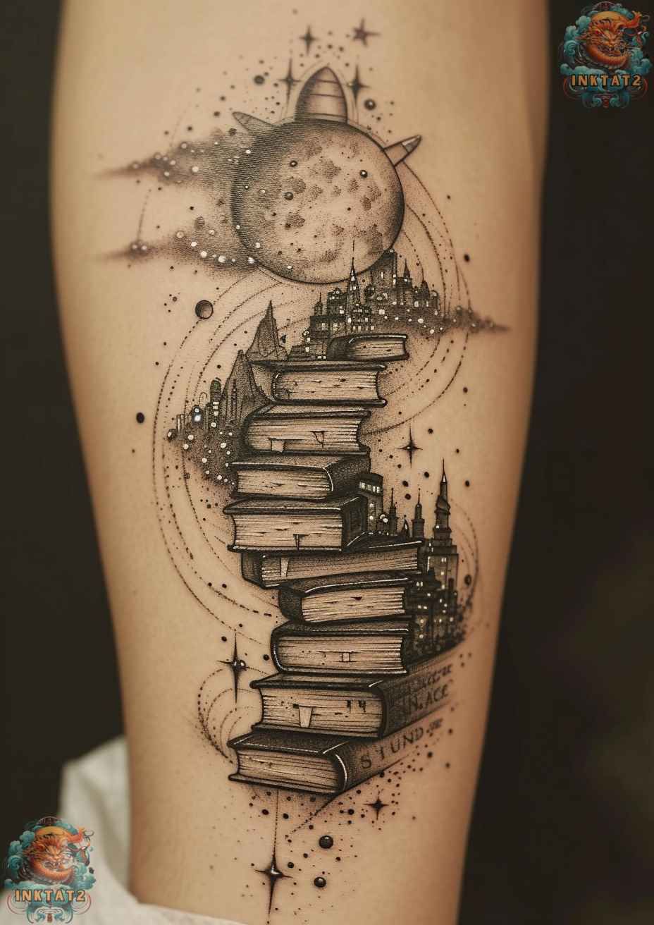 Beautiful Book Tattoo Ideas for Literature Lovers