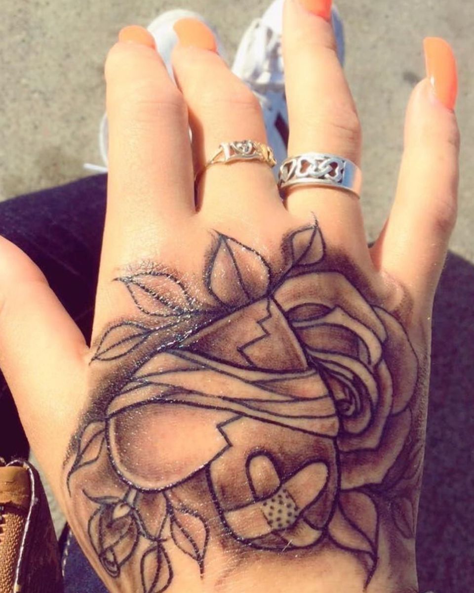 hand tattoos for women