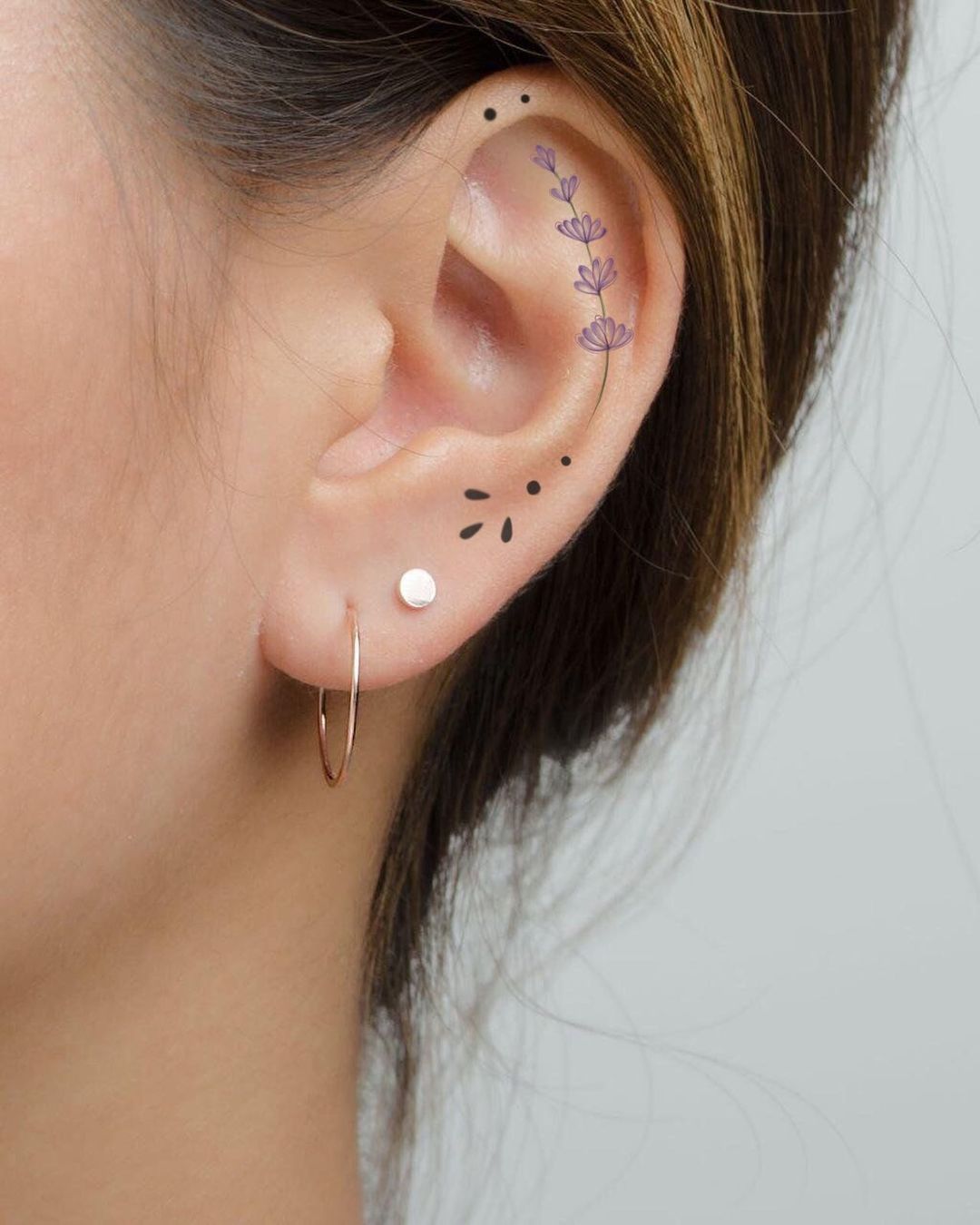 behind the ear tattoo ideas