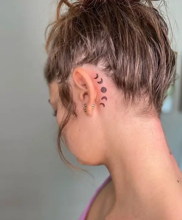 behind the ear tattoo ideas