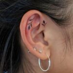 behind the ear tattoo ideas