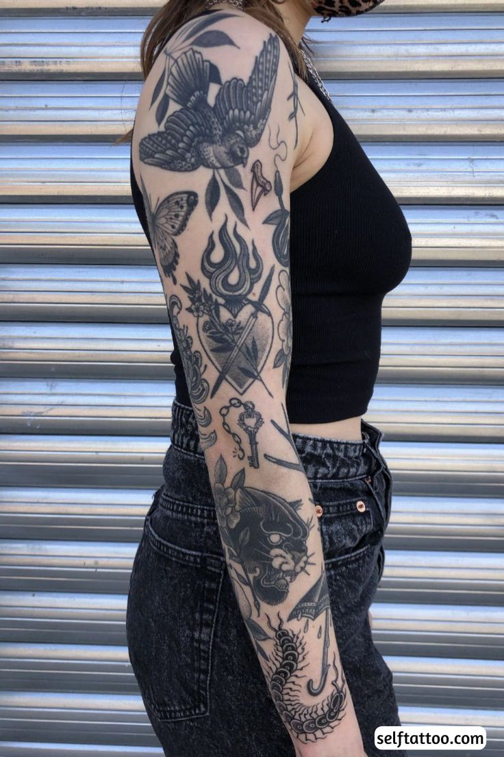 patchwork tattoo ideas