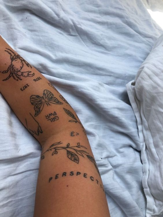 patchwork tattoo ideas