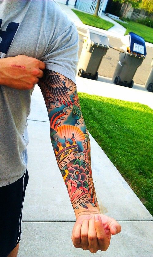 Bold and Masculine Sleeve Tattoo Ideas for Men