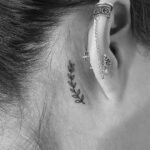 behind the ear tattoo ideas