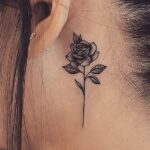 behind the ear tattoo ideas