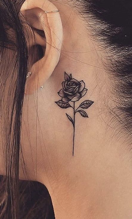 behind the ear tattoo ideas