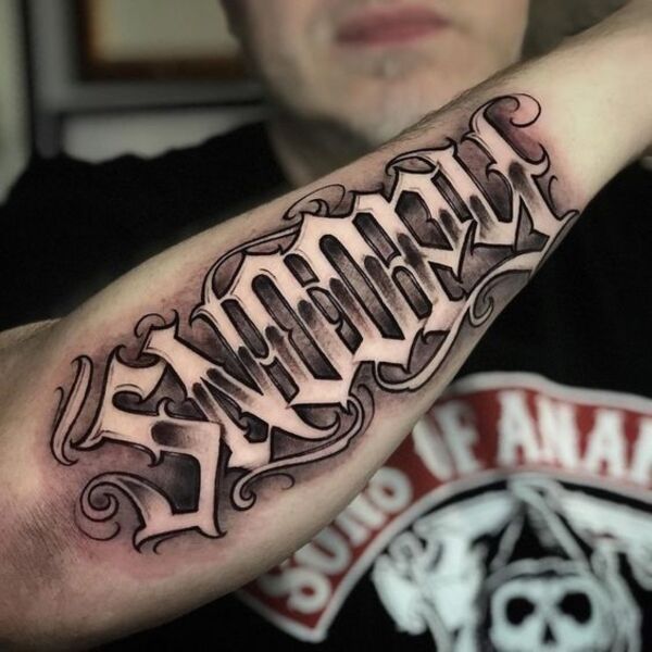 tattoo lettering