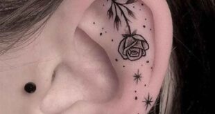 behind the ear tattoo ideas