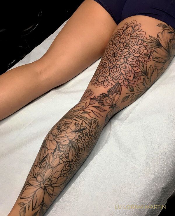 leg tattoos women