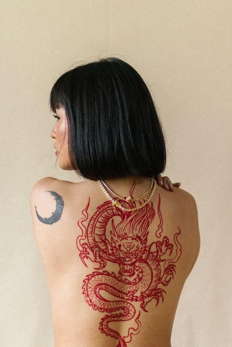 back tattoo women