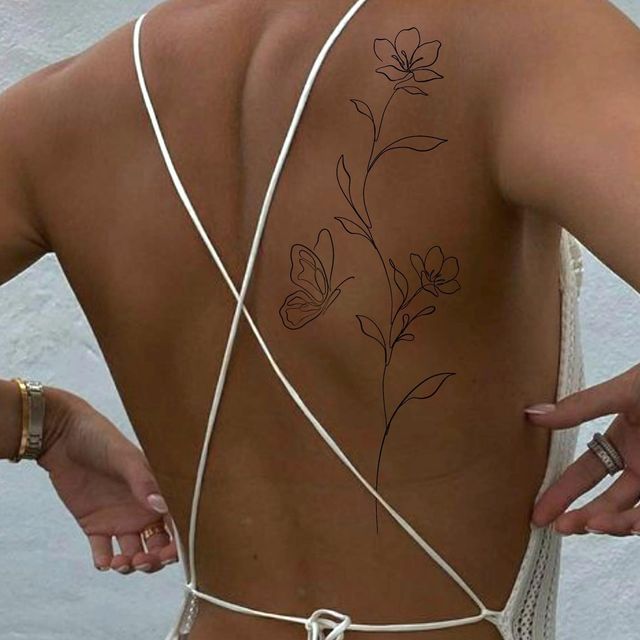 back tattoo women