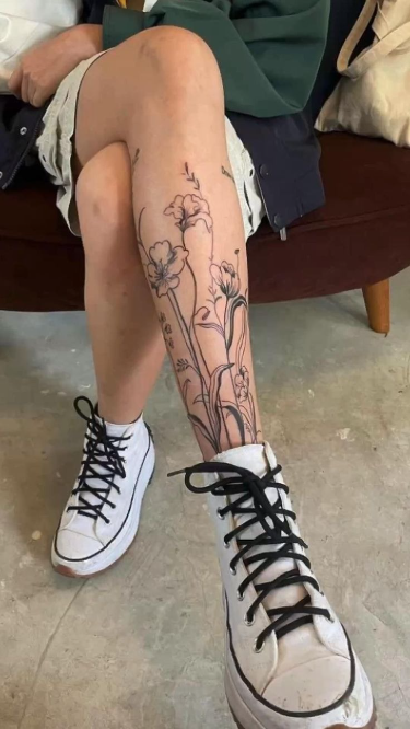 leg tattoos women