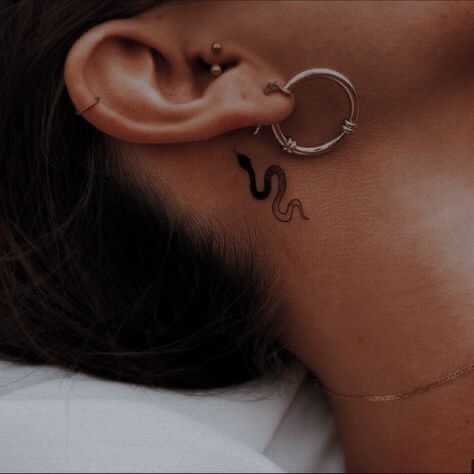 behind the ear tattoo ideas