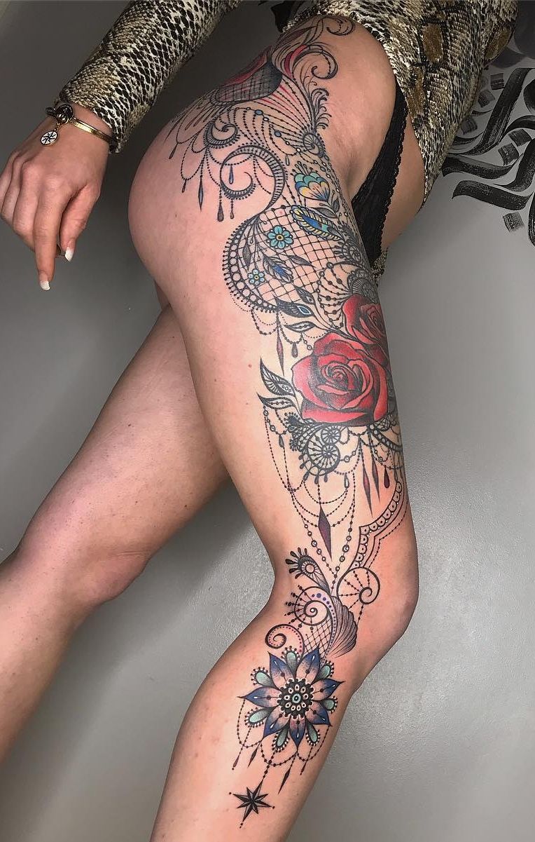 leg tattoos women