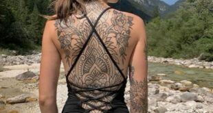 back tattoo women