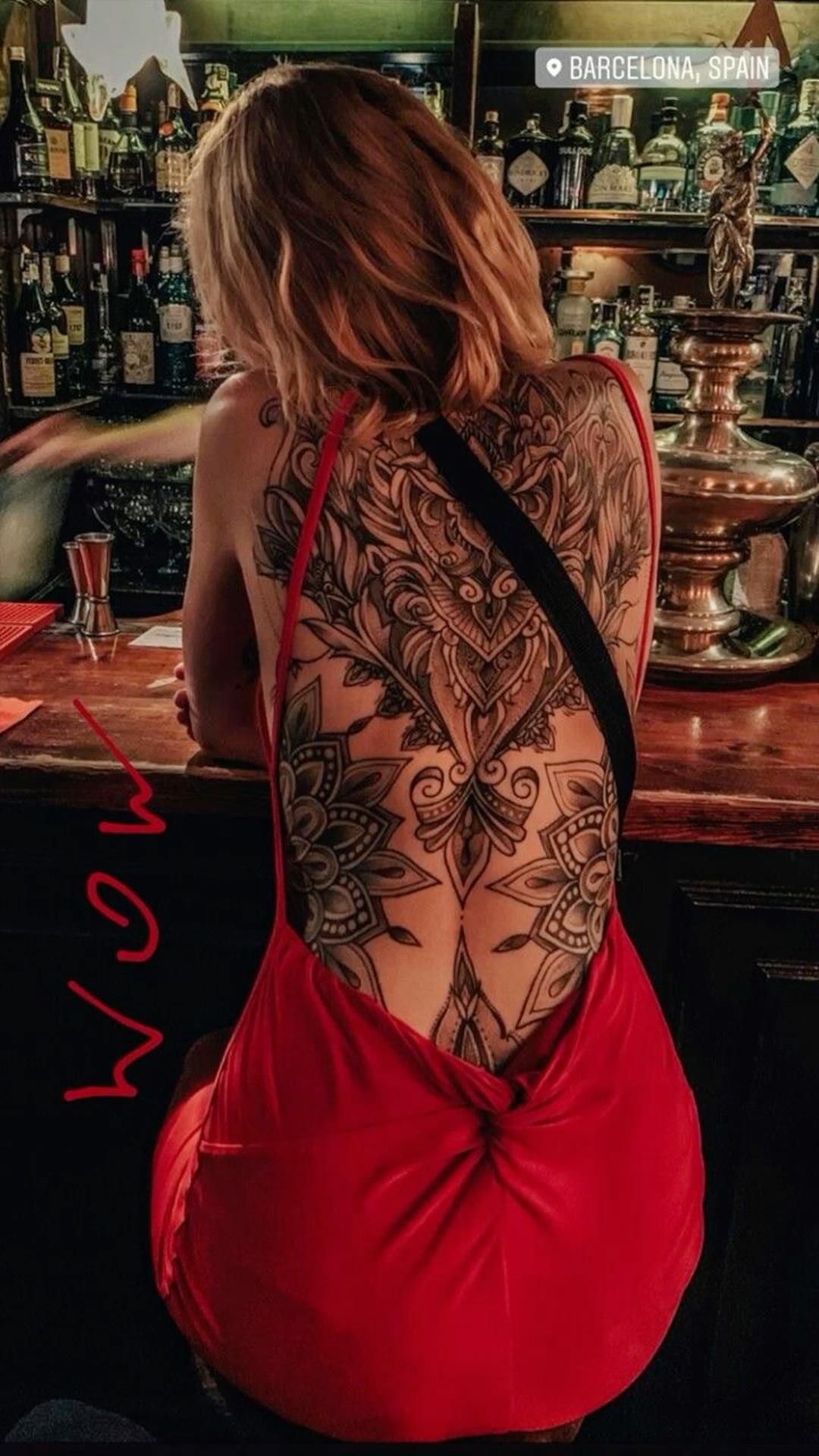 back tattoo women