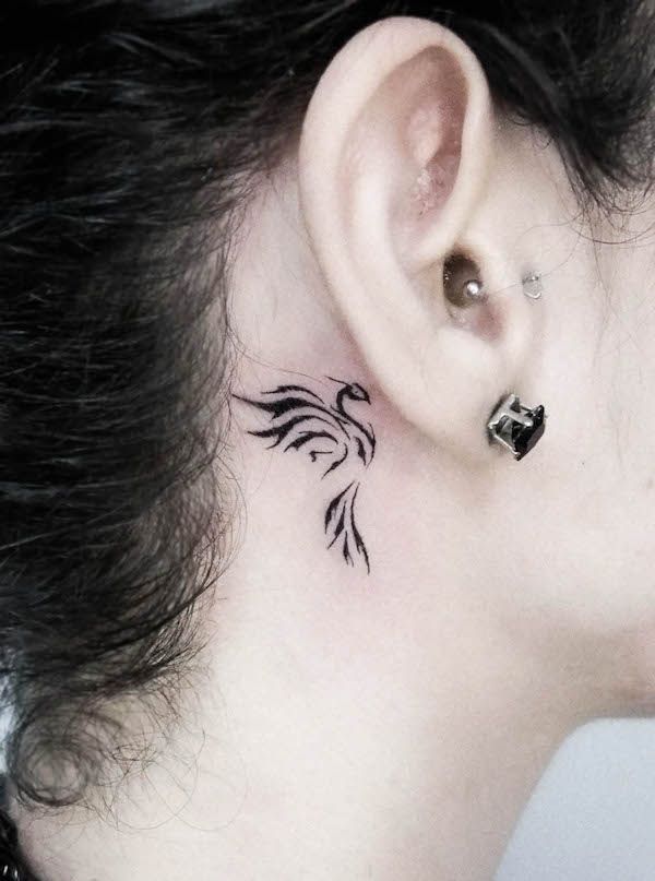 tattoo behind ear