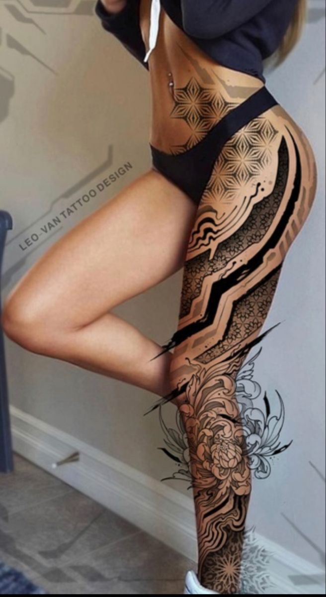 tattoo leg