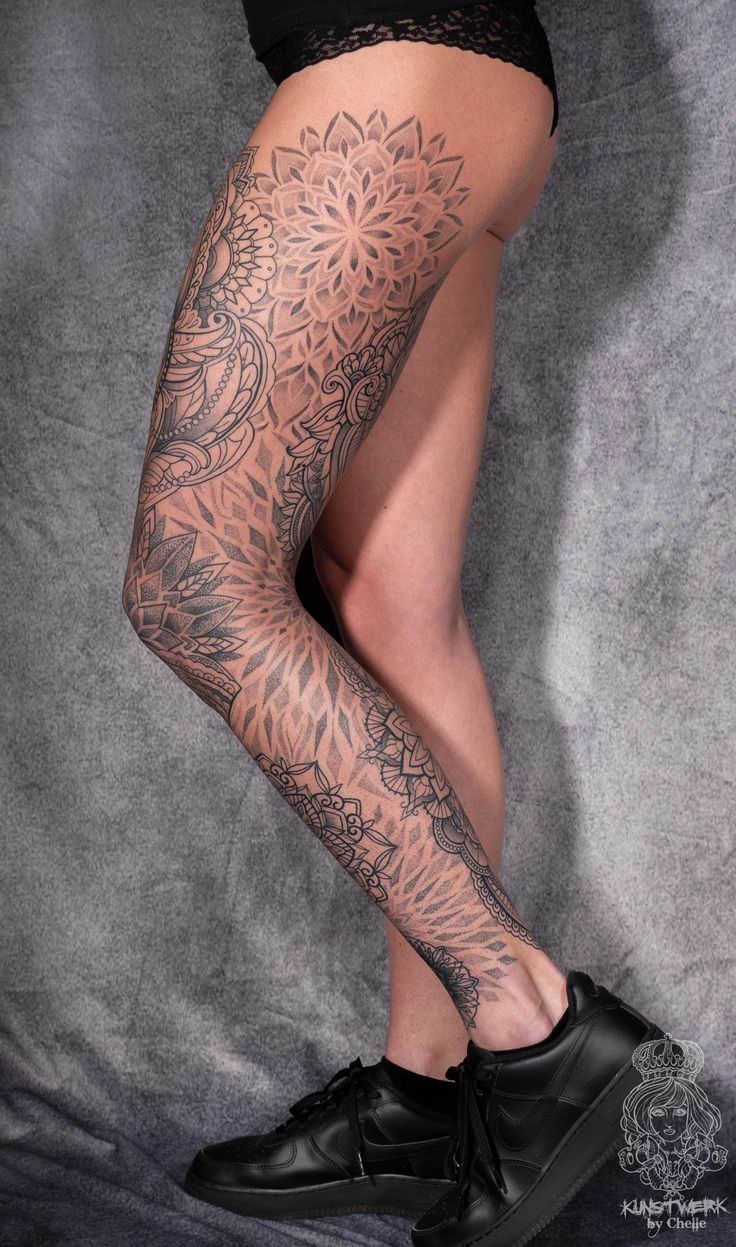 leg tattoos women