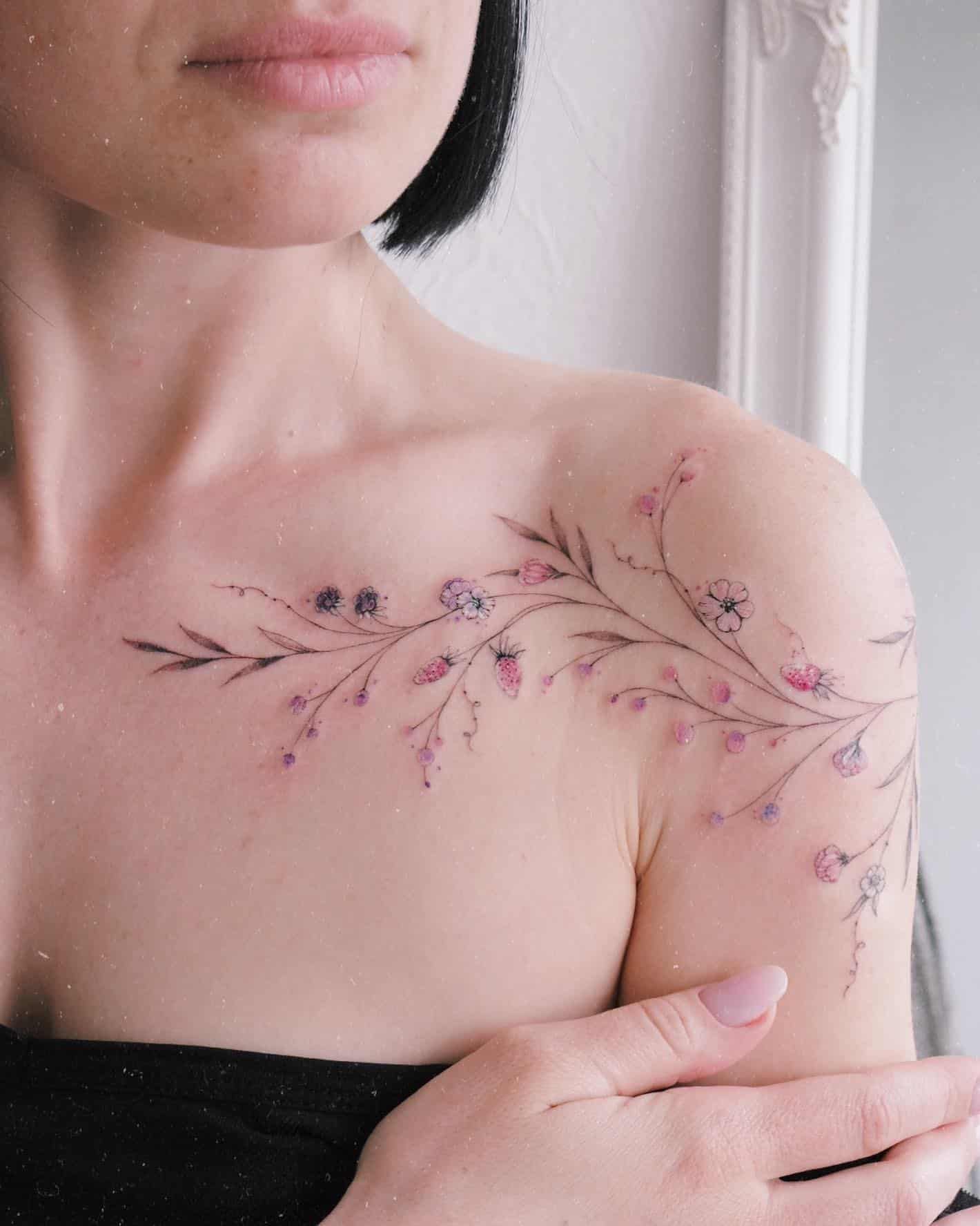 shoulder tattoos for women