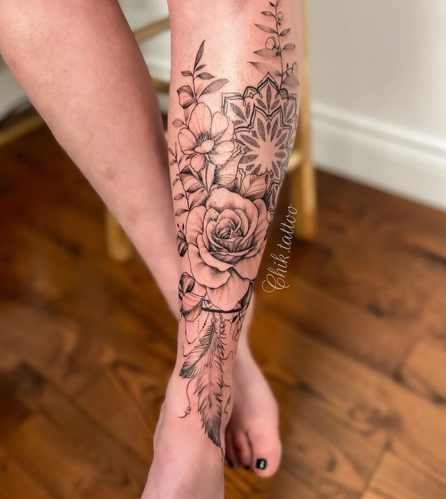 leg tattoos women