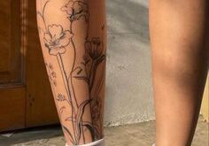 tattoo on leg