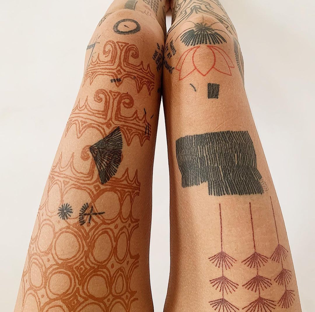 leg tattoos