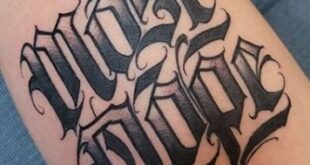 tattoo lettering