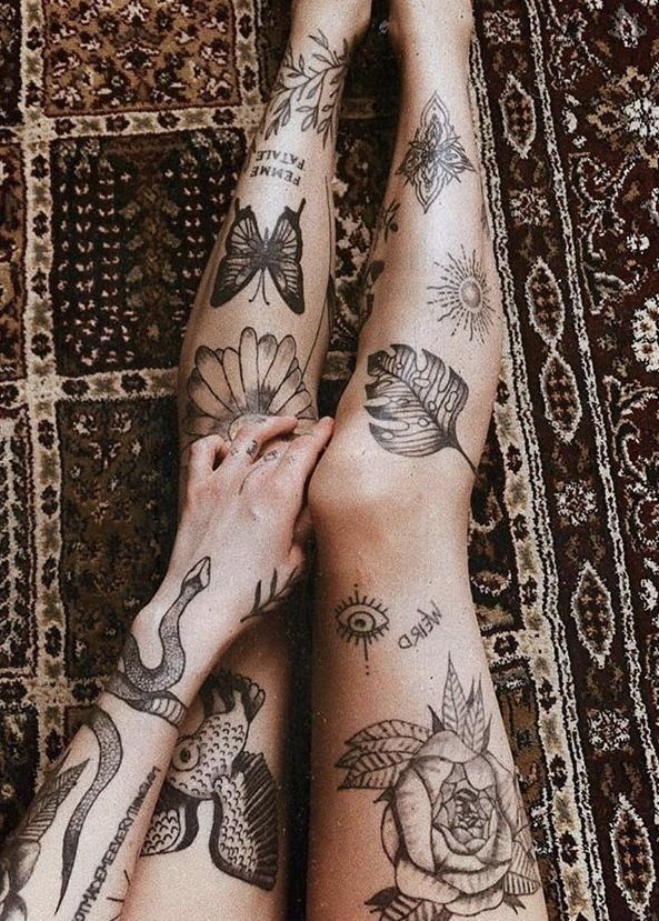 tattoo leg