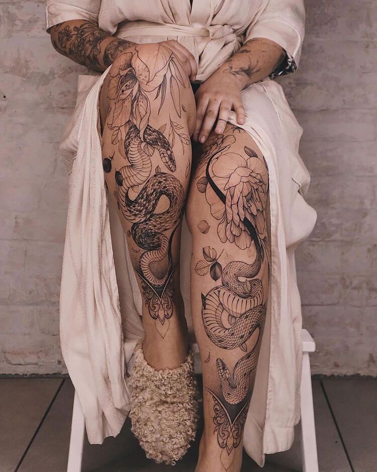 leg tattoos