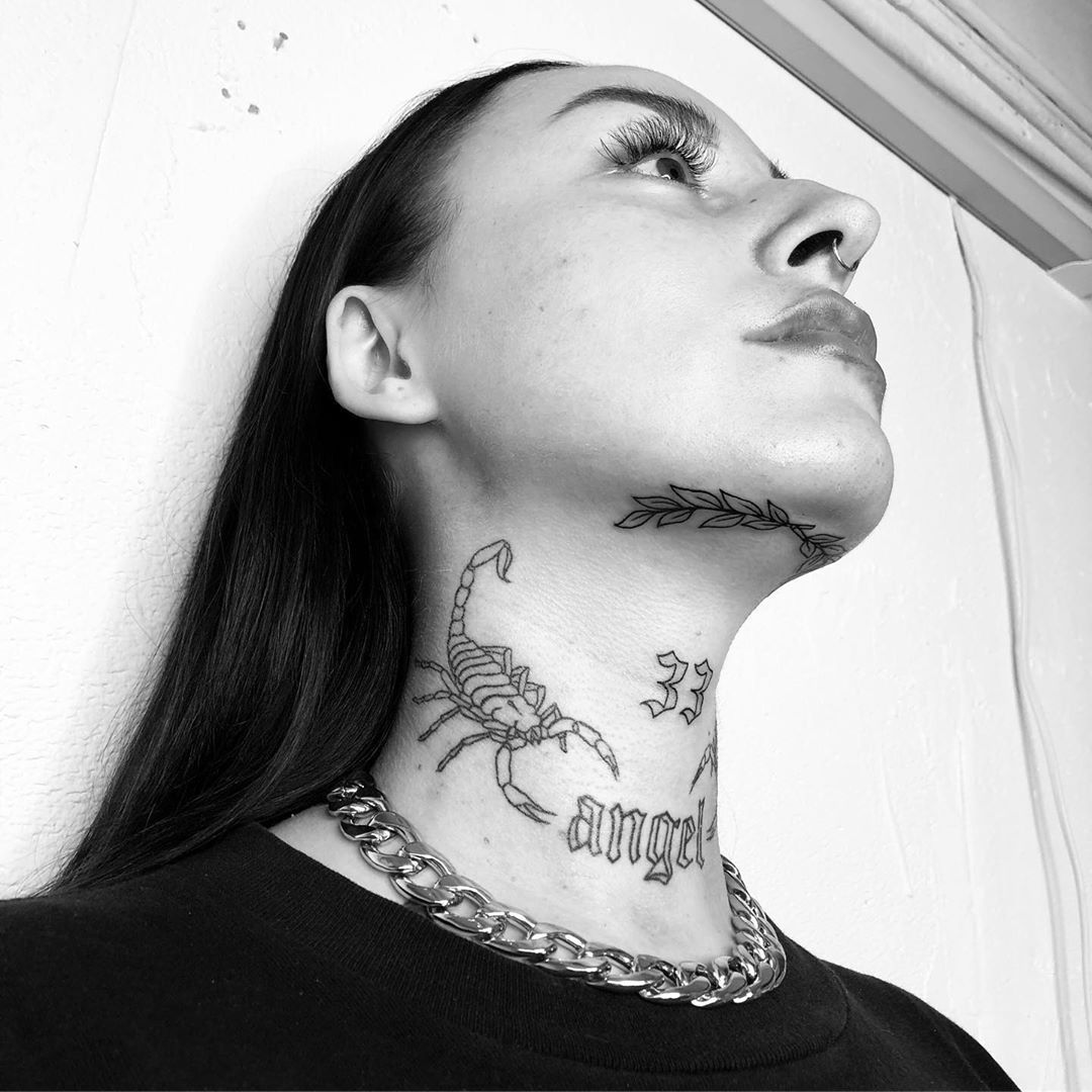 neck tattoo