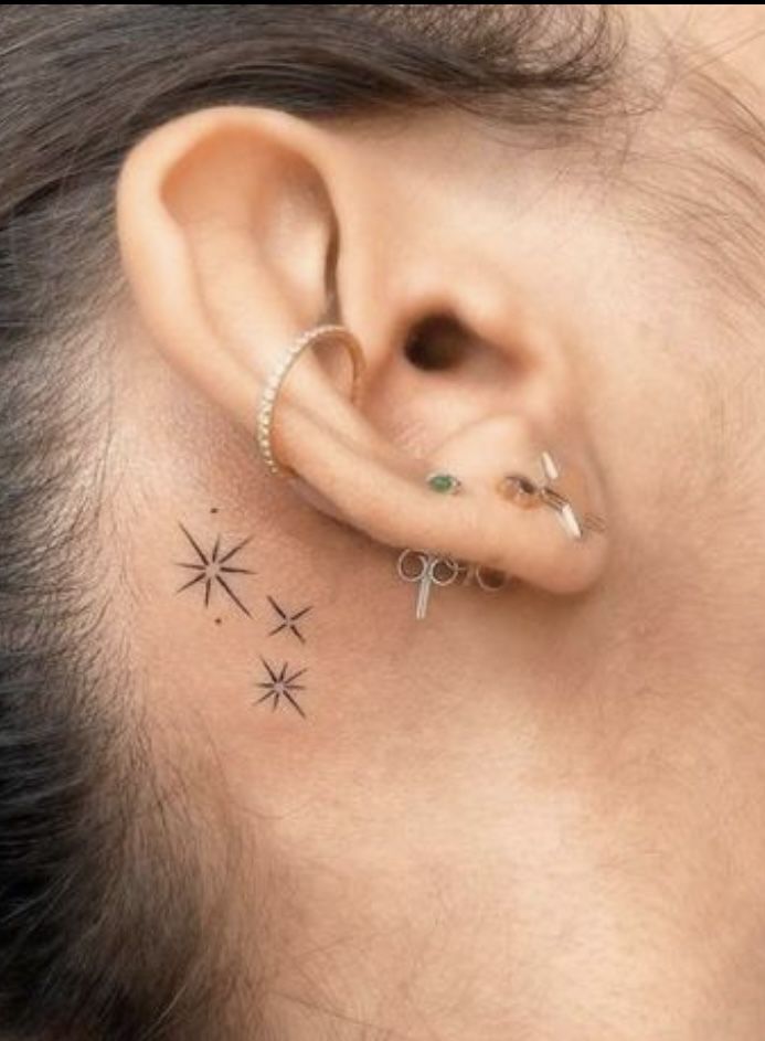 tattoo behind ear