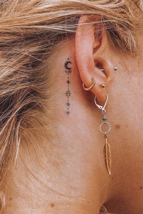 tattoo behind ear