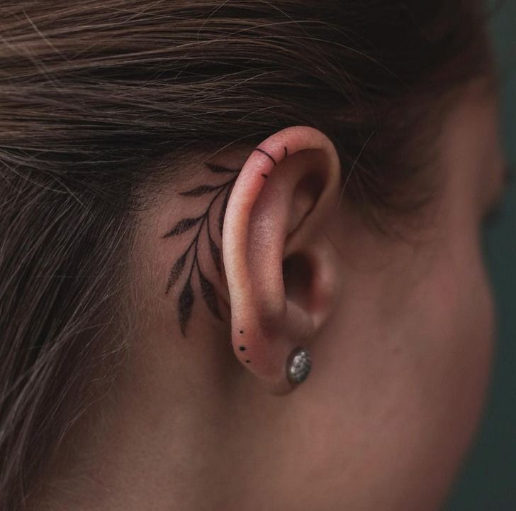 tattoo behind ear