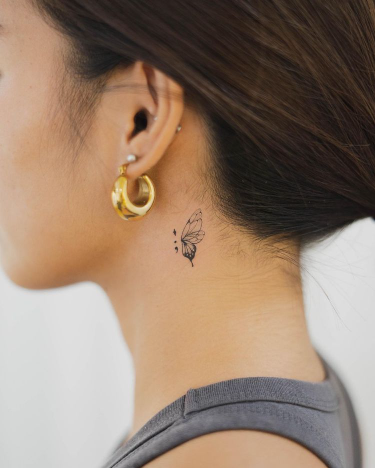 tattoo behind ear