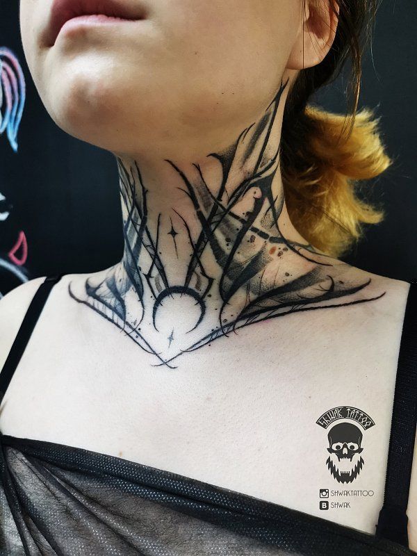 neck tattoo