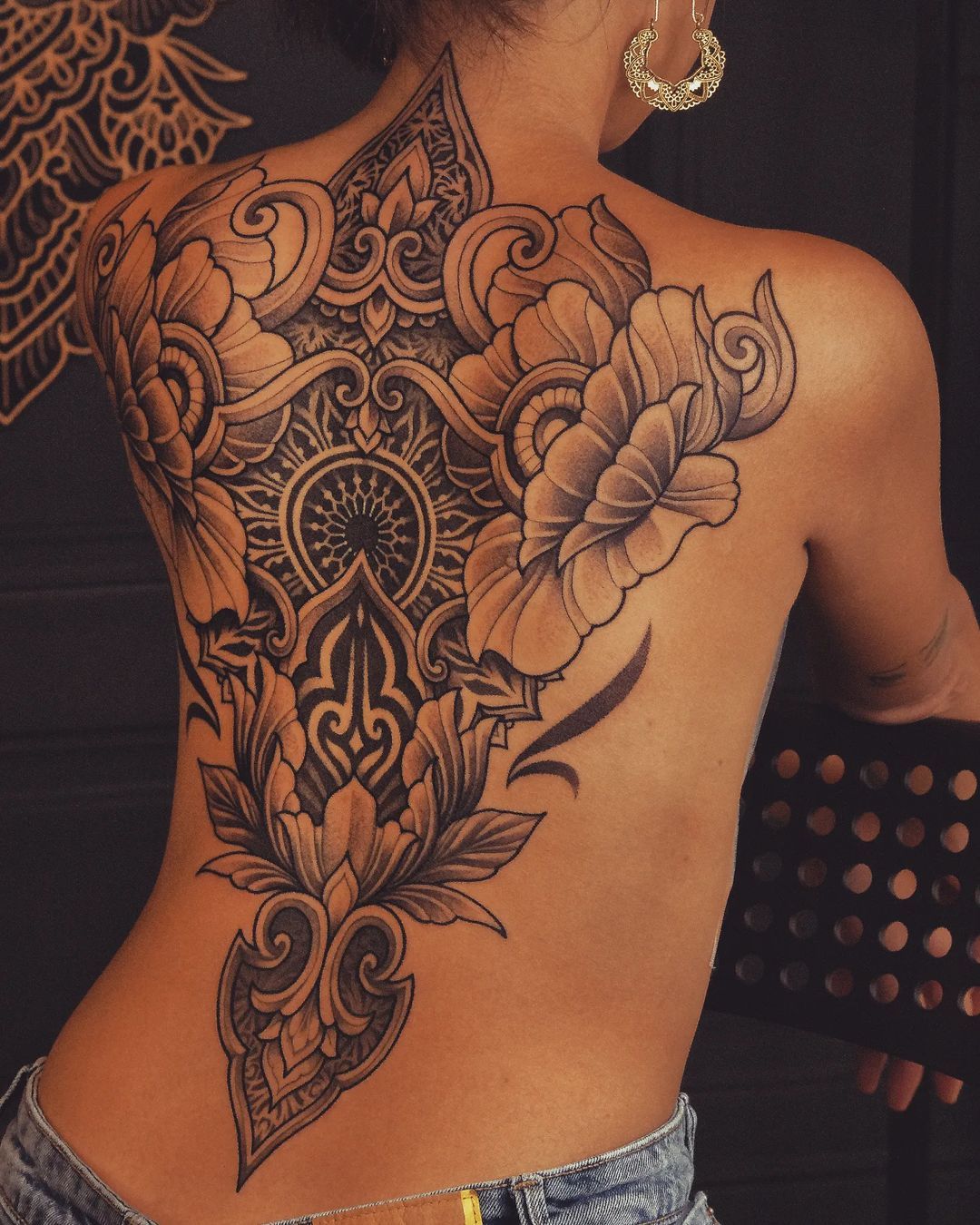 back tattoo women