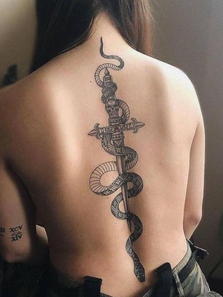 back tattoo women