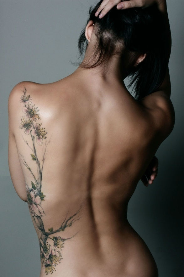 back tattoo women