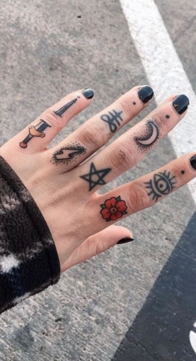 finger tattoos