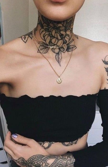 neck tattoo