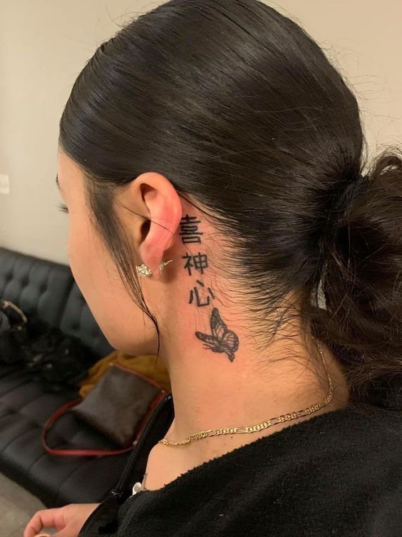 neck tattoos women