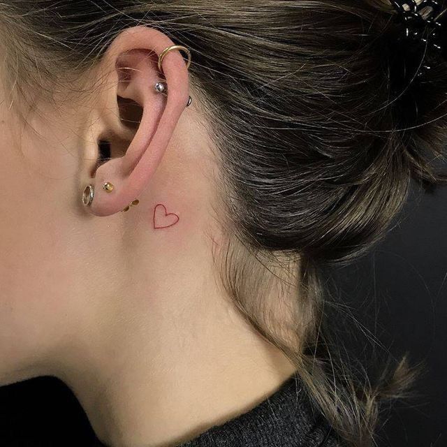 The Trendy Appeal of Behind-the-Ear Tattoos