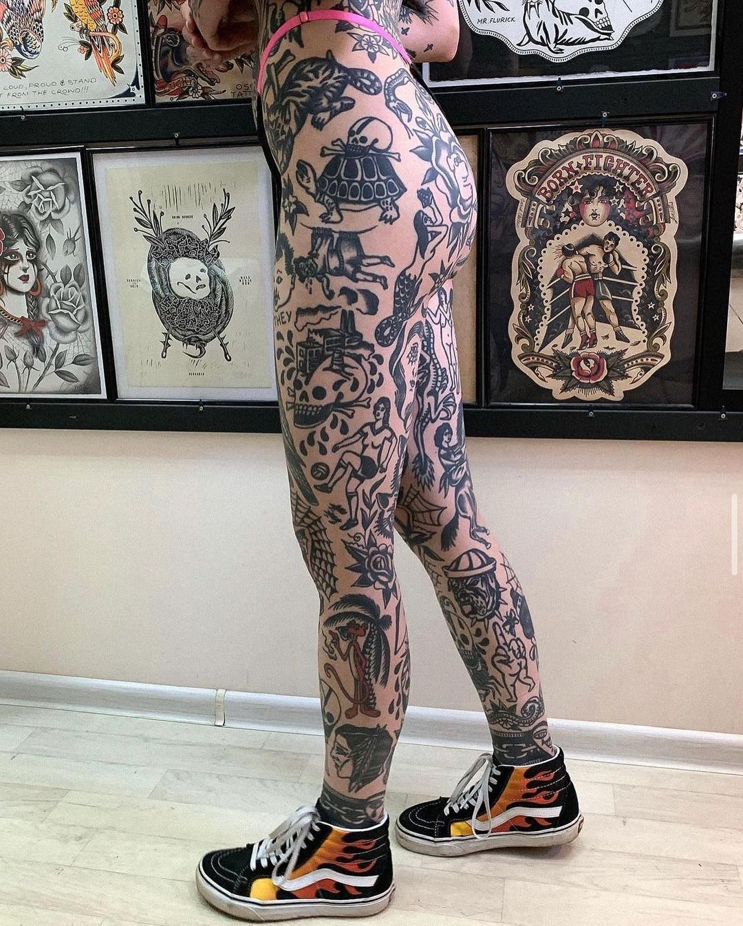 tattoo leg