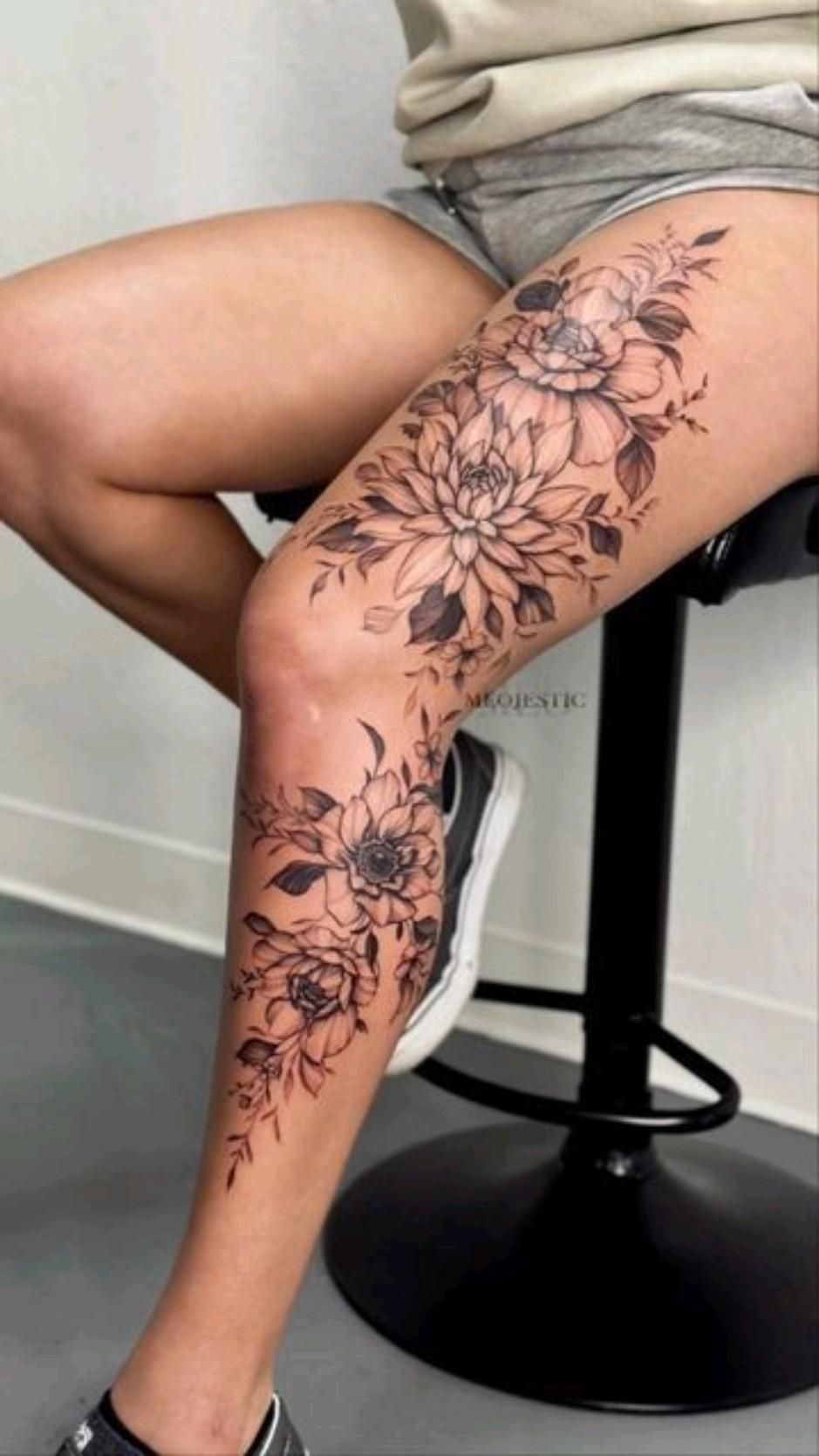 leg tattoos women