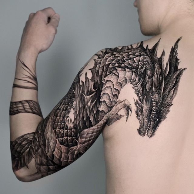 Unleashing the Power of Dragon Tattoos: A Symbol of Strength and Protection